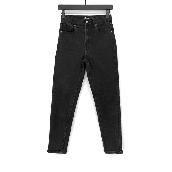AFENDS High Rise Skinny Jean Washed Black 4 - Picture 1 of 12